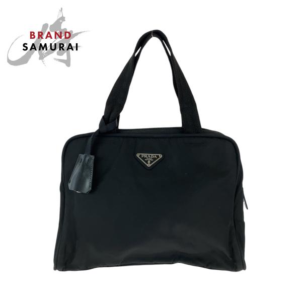 【美品】プラダ ミラー付き 三角ロゴ バニティ ナイロン ブラック 楽天市場】プラダ バニティバッグ 化粧ポーチ コスメポーチ