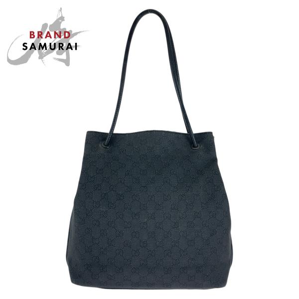 GUCCI（グッチ） ブラック 黒 ガンメタ金具 GGキャンバス/レザー
