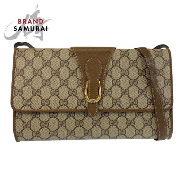 ✨美品✨グッチ ショルダーバッグ カメラバッグ GGスプリーム ロゴプレート GUCCI 美品 グッチ オールドグッチ GGスプリームキャンバス