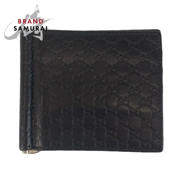 GUCCI（グッチ） 美品 マイクログッチシマ ブラック 黒 シルバー金具
