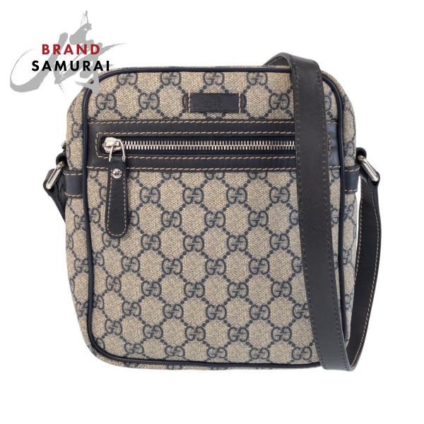 GUCCI（グッチ） グレー ネイビー シルバー金具 GGスプリーム