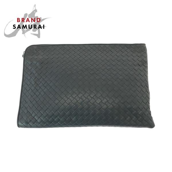 ☆美品☆BOTTEGA VENETA クラッチバッグ イントレチャート シルバー 美品 BOTTEGAVENETA ボッテガヴェネタ イントレチャート グレー