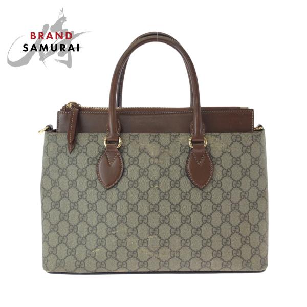 GUCCI（グッチ） ブラウン ゴールド金具 GGスプリームキャンバス