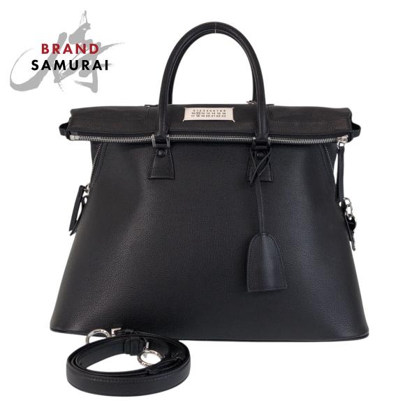 美品 Maison Margiela メゾン マルジェラ 5AC ブラック 黒 シルバー