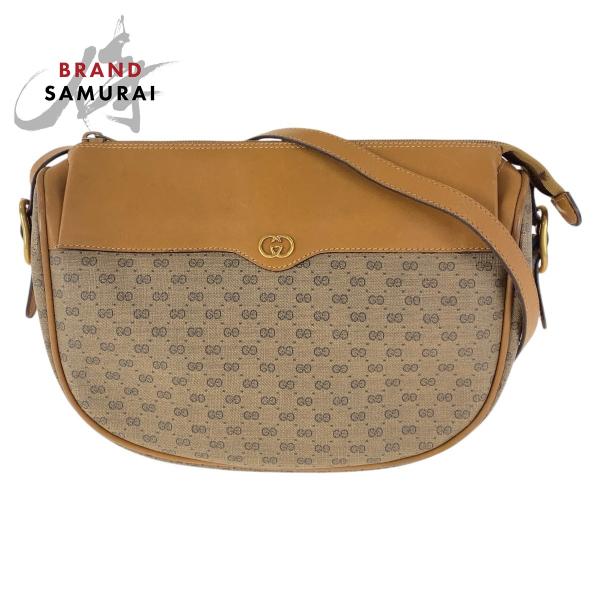GUCCI グッチ ヴィンテージ オールドグッチ マイクロGG ブラウン