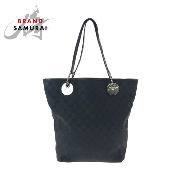 GUCCI（グッチ） ブラック 黒 シルバー金具 GGキャンバス 120836