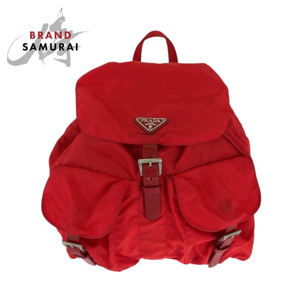 極美品 PRADA プラダ リュック バックパック 三角プレート テスート 極美品 プラダ テスート ナイロン 三角ロゴ リュックサック