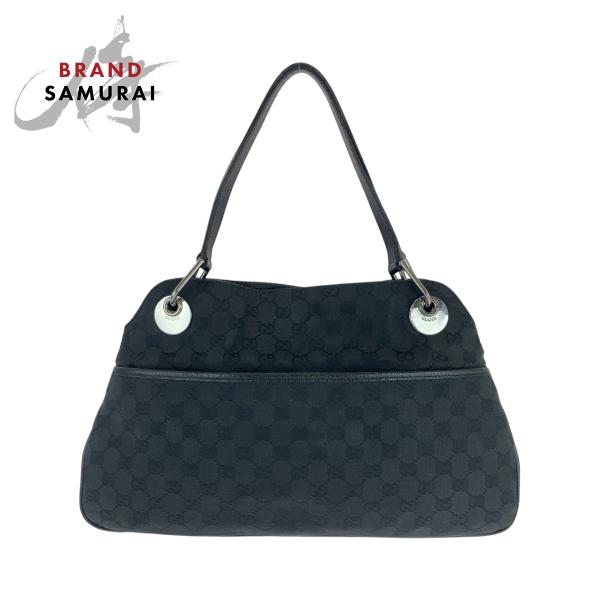 Gucci ブラックレザー ハンドバッグ loopinc2019ys_501608