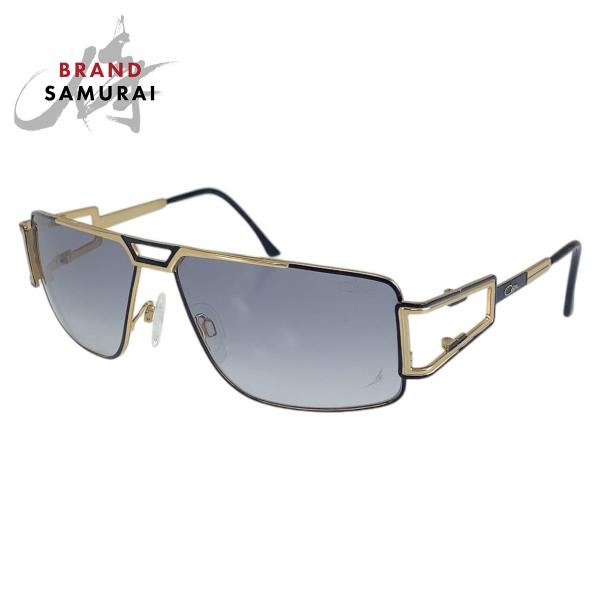 美品 CAZAL サングラス MOD9004 ブラックレンズ ラインストーン