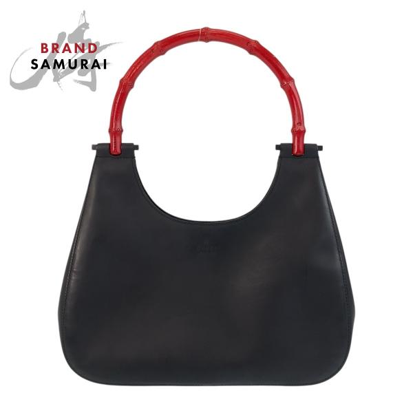 GUCCI（グッチ） バンブー ブラック 黒 レッド レザー 001 3761
