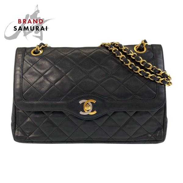シャネル　マトラッセ　ターンロック　ダブルフラップショルダーバッグ CHANEL シャネル マトラッセ チェーン ダブルフラップ ターン