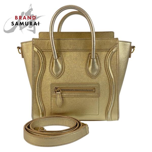 CELINE　ラゲージナノ　コール セリーヌラゲージ ナノショッパー 2WAYバッグ コール