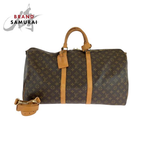 LOUIS VUITTON ルイヴィトン モノグラム キーポル55 バンド