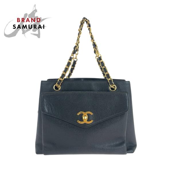 CHANEL（シャネル） 美品 ココマーク ブラック 黒 ゴールド金具 レザー