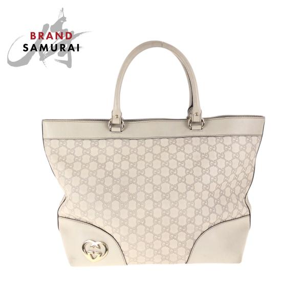 GUCCI（グッチ） 美品 グッチシマ ベージュ アイボリー ゴールド金具