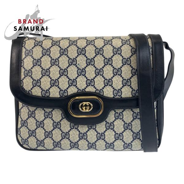 GUCCI 美品 グッチ ヴィンテージ オールドグッチ グレー ネイビー GG