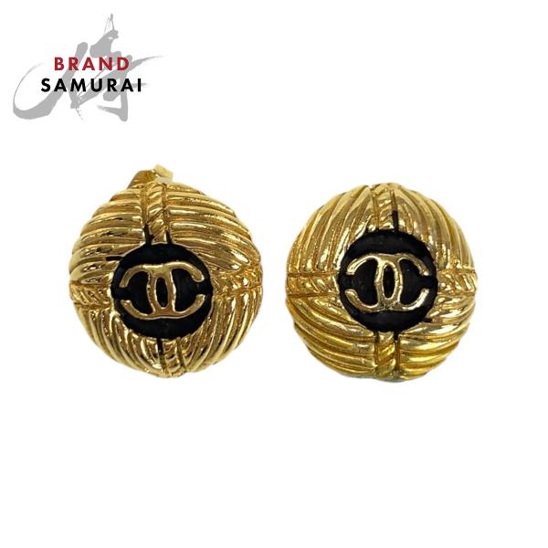 CHANEL ヴィンテージ　シャネル　COCOマークピアス CHANEL(シャネル) Rhinestone Coco Mark Pierced Earrings ライン