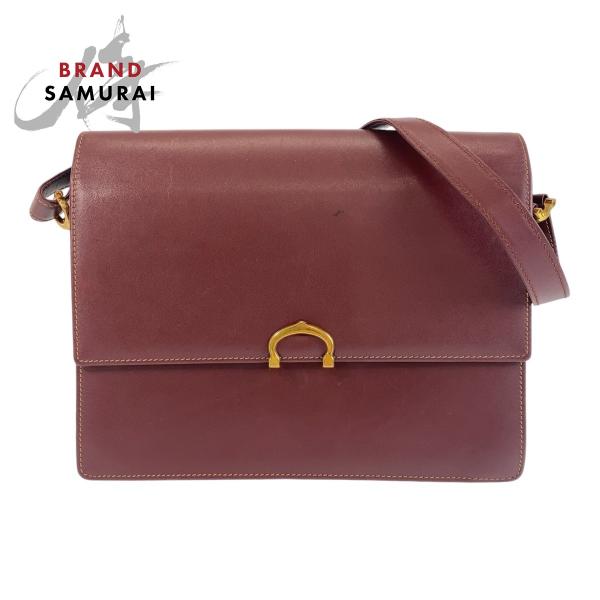 Cartier 美品 CARTIER カルティエ マストライン ワインレッド ボルドー