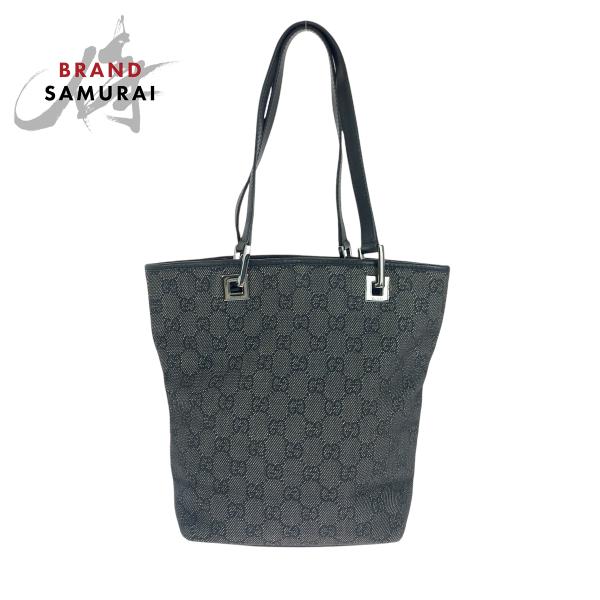 GUCCI グッチ ブラック 黒 シルバー金具 GGキャンバス 31244