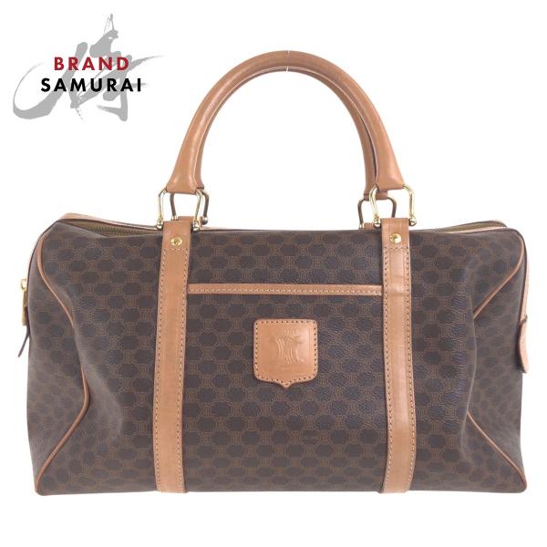 CELINE セリーヌ ヴィンテージ マカダム ブラウン ゴールド金具