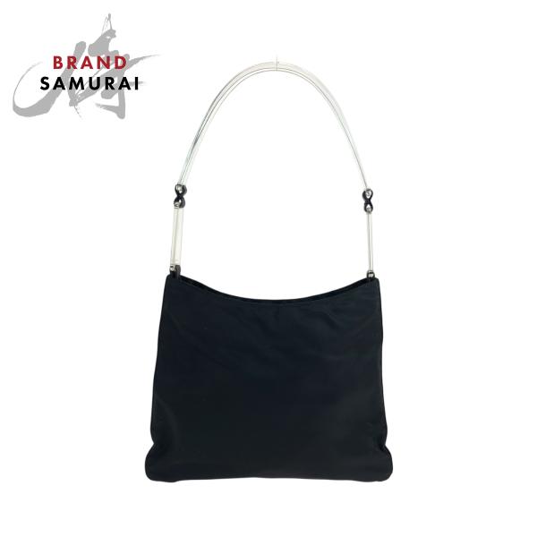 PRADA（プラダ） 美品 テスート 三角ロゴプレート ブラック 黒