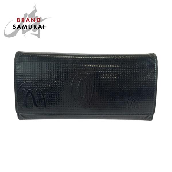 【希少】Cartier カルティエ　長財布　シルバー　ハッピーバースデー Cartier カルティエ ハッピーバースデー ラウンド長財布