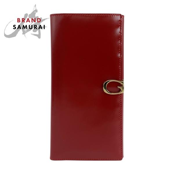 GUCCI 美品 グッチ レッド ゴールド金具 レザー 035 3231 1840 0