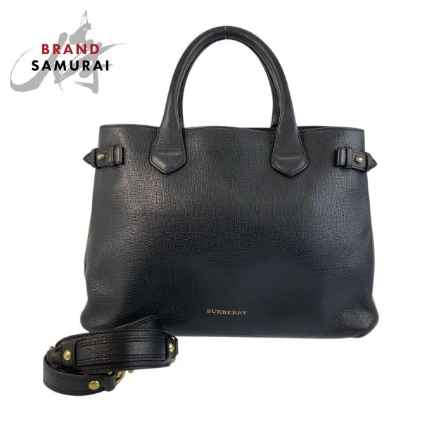 BURBERRY（バーバリー） ブラッ 黒 マルチカラー ゴールド金具 レザー