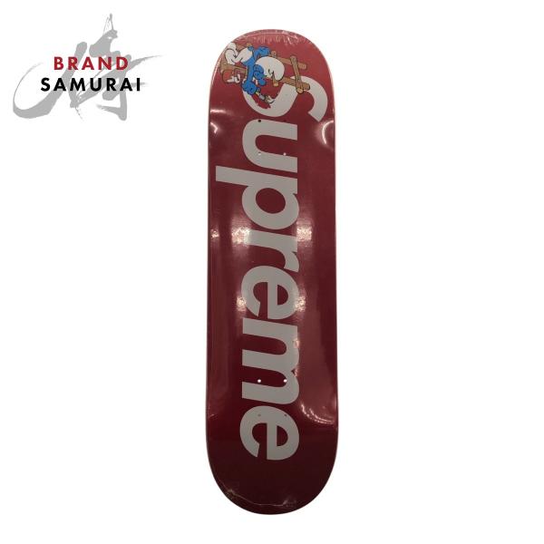 新品未使用 Supreme シュプリーム Smurfs Skateboard ロゴ レッド マルチカラー ウッド スポーツ用品 スケートボード メンズ 505562 【中古】 Supreme（シュプリーム） 新品未使用 Smurfs Skateboard ロゴ レッド