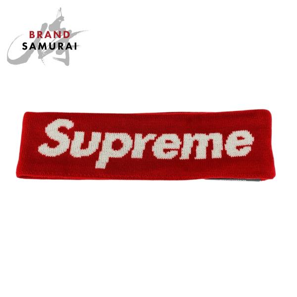 Supreme 赤 ヘッドバンド NEW ERA コラボ SUPREME シュプリーム ヘッドバンド/ニューエラコラボ 15AW/クラシック