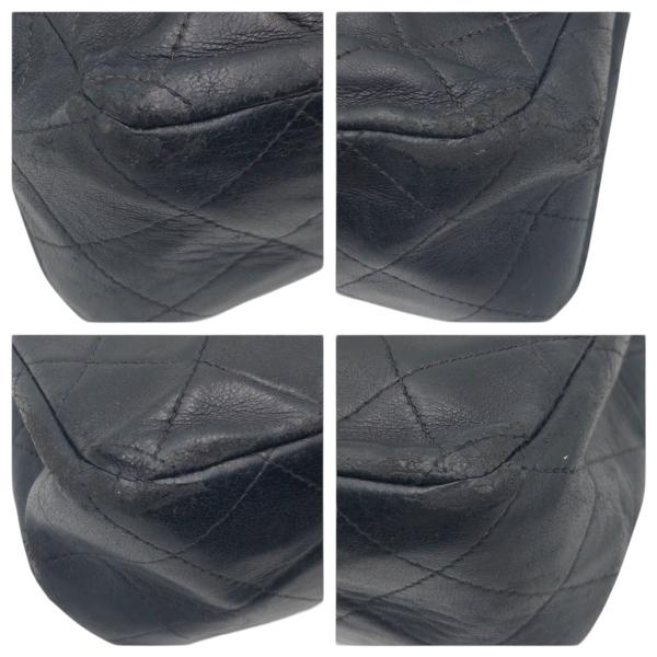 CHANEL �V���l�� �}�g���b�Z25 �R�R�}�[�N �^�[�����b�N �u���b�N �� ���U�[ �V�����_�[�o�b�O �`�F�[���V�����_�[�o�b�O 505603 ���i�摜2