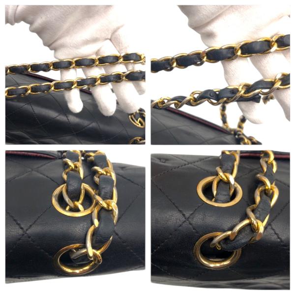 CHANEL �V���l�� �}�g���b�Z25 �R�R�}�[�N �^�[�����b�N �u���b�N �� ���U�[ �V�����_�[�o�b�O �`�F�[���V�����_�[�o�b�O 505603 ���i�摜4