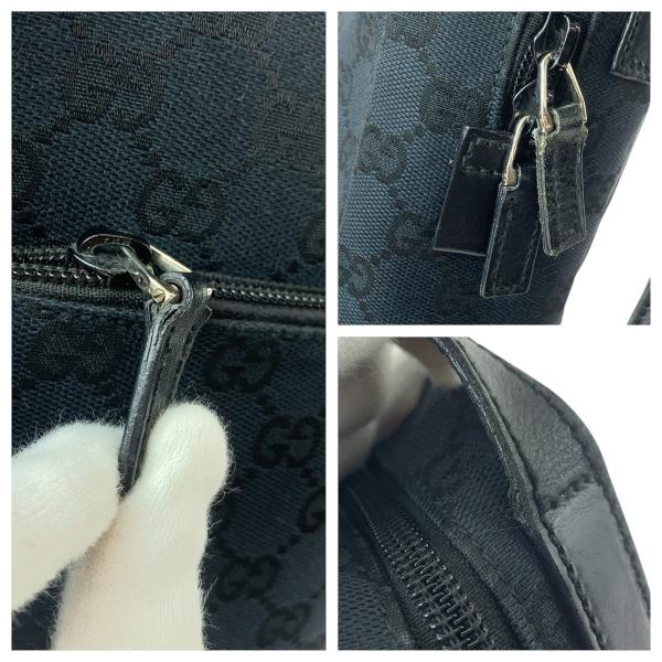 ���i GUCCI �O�b�` �u���b�N �� �V���o�[���� GG�L�����o�X/���U�[ 018.1612 �V�����_�[�o�b�O ���b�Z���W���[�o�b�O ���f�B�[�X 505685 ���i�摜4