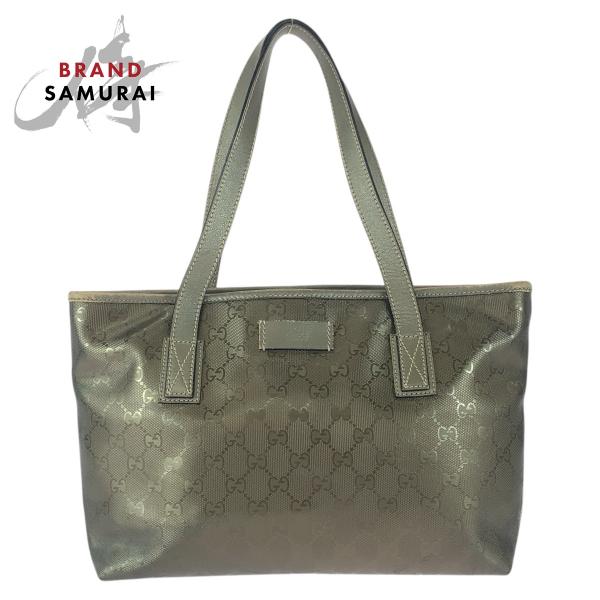 GUCCI（グッチ） GGインプリメ グレージュ ガンメタ金具 GGキャンバス