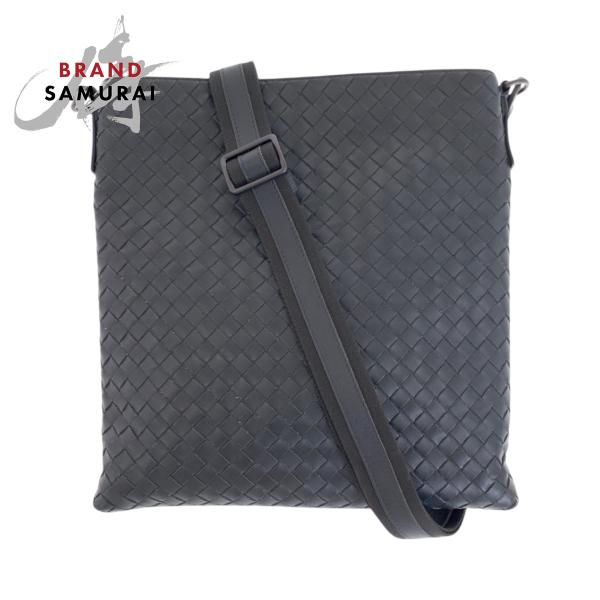 ���i BOTTEGAVENETA �{�b�e�K���F�l�^ �C���g���`���[�g �`���R�[���O���[ ���U�[ �V�����_�[�o�b�O �|�V�F�b�g �����Y 600005 ���i�摜