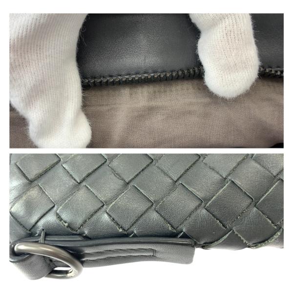 ���i BOTTEGAVENETA �{�b�e�K���F�l�^ �C���g���`���[�g �`���R�[���O���[ ���U�[ �V�����_�[�o�b�O �|�V�F�b�g �����Y 600005 ���i�摜5