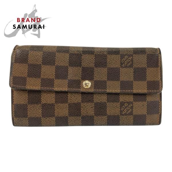 ヴィトン ダミエ ポルトフォイユサラ N61734 ブラウン 長財布 LOUIS VUITTON（ルイ・ヴィトン） ダミエ ポルトフォイユ サラ