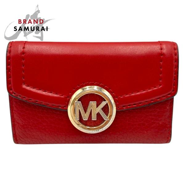 MICHAEL KORS（マイケルコース） レッド ゴールド金具 レザー キー