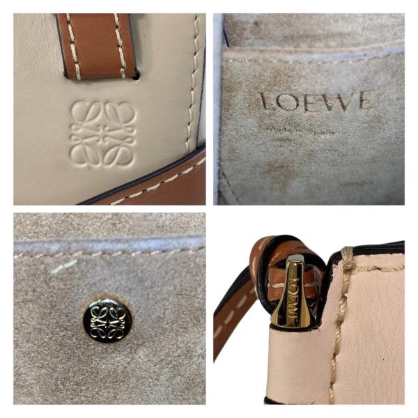 LOEWE ���G�x �Q�[�g�g�b�v�n���h�� �x�[�W�� �u���E�� �S�[���h���� ���U�[ �n���h�o�b�O ���f�B�[�X 601414 ���i�摜2