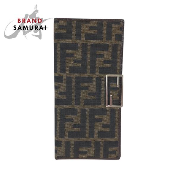 FENDI（フェンディ） 美品 ズッカ ダークブラウン シルバー金具