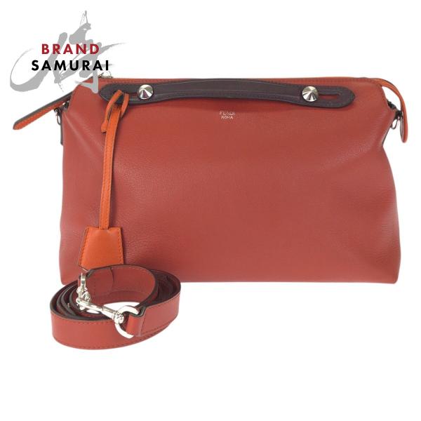 FENDI（フェンディ） 美品 バイ ザ ウェイ 2way ラージ オレンジ