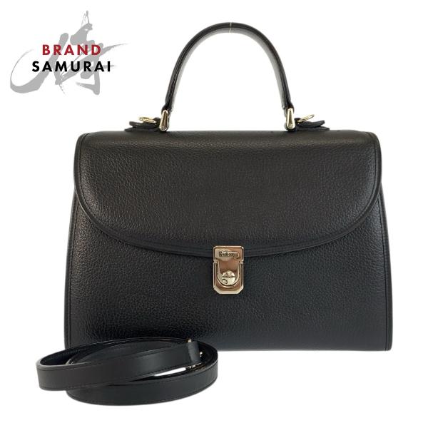 BURBERRY（バーバリー） 美品 中チェック柄 ブラック 黒 シルバー金具