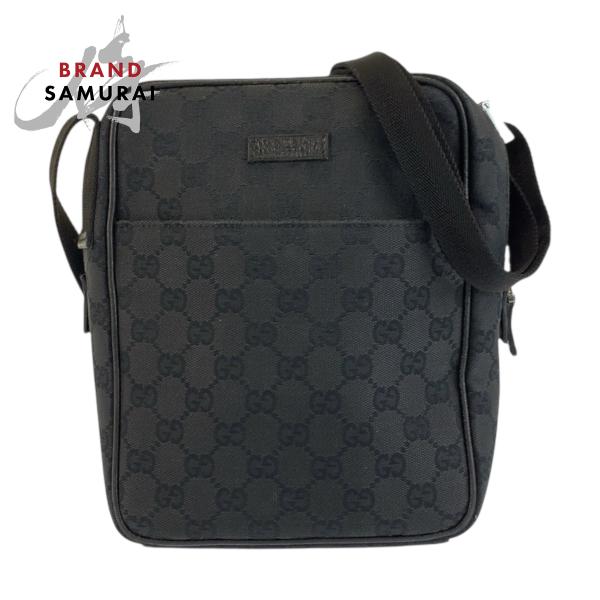 GUCCI（グッチ） ブラック 黒 GGキャンバス 122759 ショルダーバッグ