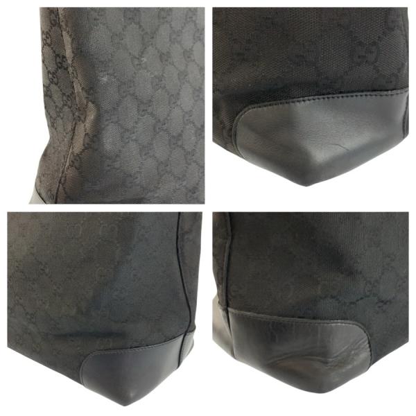 GUCCI �O�b�` �u���b�N �� GG�L�����o�X/���U�[ 002 1121 �g�[�g�o�b�O �n���h�o�b�O ���f�B�[�X 602143 ���i�摜4