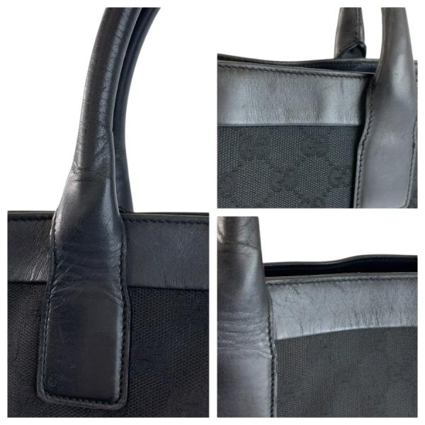 GUCCI �O�b�` �u���b�N �� GG�L�����o�X/���U�[ 002 1121 �g�[�g�o�b�O �n���h�o�b�O ���f�B�[�X 602143 ���i�摜5