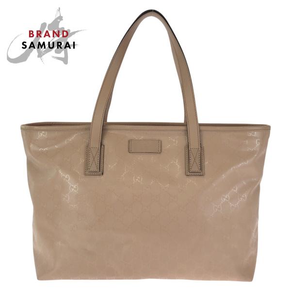 GUCCI（グッチ） GGインプリメ ピンク ゴールド金具 PVC 211137 トート