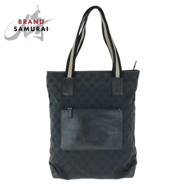 GUCCI（グッチ） ブラック 黒 シルバー金具 GGキャンバス/レザー 019