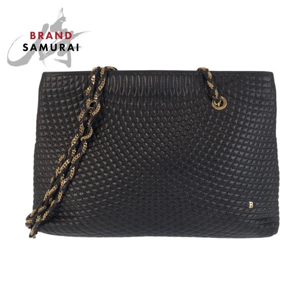 Bally（バリー） 美品 ヴィンテージ キルティング ブラック 黒 レザー