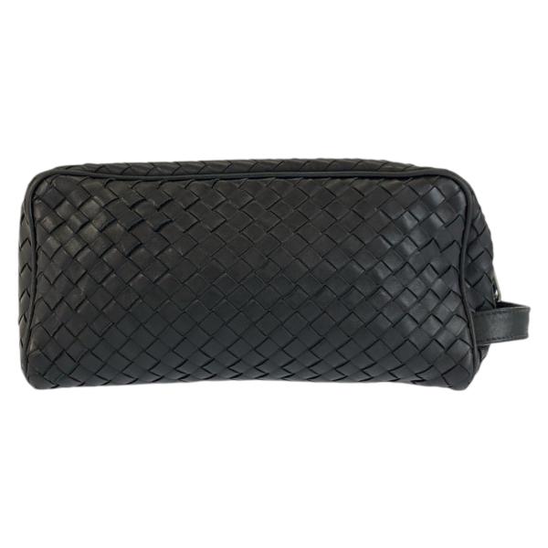 BOTTEGAVENETA �{�b�e�K���F�l�^ �C���g���`���[�g �u���b�N �� ���U�[ V4651 �N���b�`�o�b�O �Z�J���h�o�b�O �����Y 602405 ���i�摜1