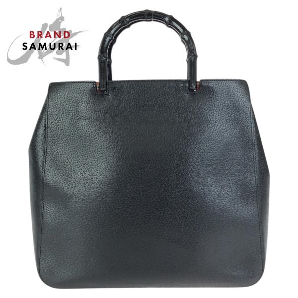 GUCCI（グッチ） 美品 バンブー ブラック 黒 シルバー金具 レザー 002